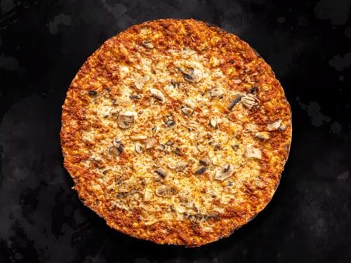 Mantarlı kaşarlı lahmacun